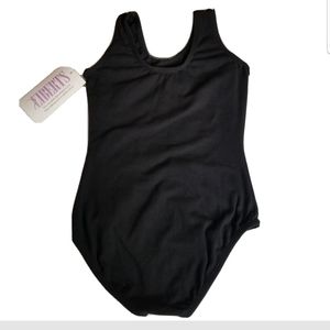 NEW LIBERTS BLACK TANK SLEEVELESS  LEOTARD SZ (4-6
